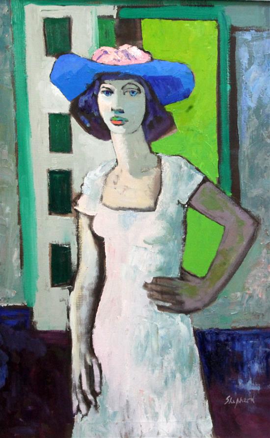 Sydney Horne Shepherd (1909-1993) The Summer Hat 30 x 20in.